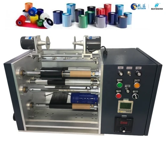 Factory Direct Sales Mini Thermal Card Printer Ribbons Slitter Rewinder for Foil Metallic Pigment