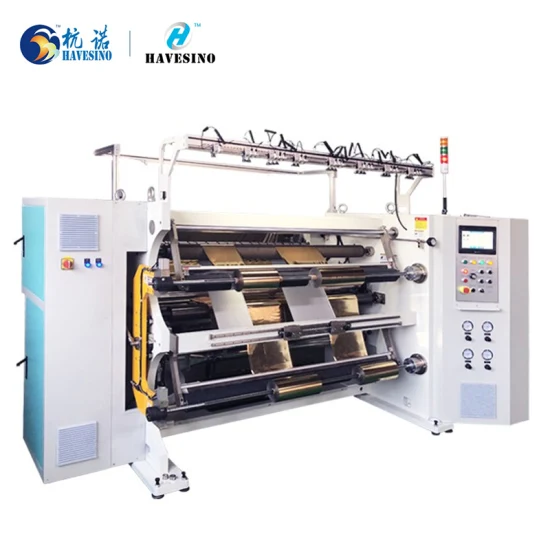 Well Designed Hot Stamping Foil and Cold Foil Slitting Rewinding Machine Polyester Flexible Film Slitter Rewinder